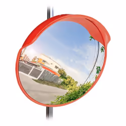 Relaxdays Miroir de circulation 60 cm professionnel résistant aux intempéries intérieur-extérieur fixation incluse