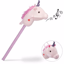 Les petits amateurs de chevaux vont adorer ce cheval mignon ! Le cheval en peluche avec corne scintillante a une tête douce e ...