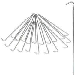 Relaxdays - Piquets de fixation sol, Sardines, Lot de 20, acier galvanisé, Tente de Camping, 22 cm, Résistantes, argenté