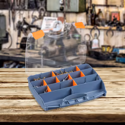 Relaxdays 4052025239145 boite à outils Boîte à outils Plastique Gris, Transparent