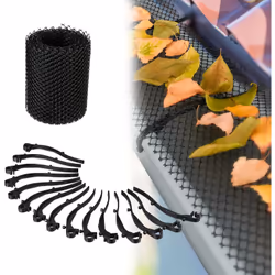 Grâce à laprotection anti-feuilles mortes, le nettoyage fastidieux de la gouttière nesera plus nécessaire. De plus, la grille ...