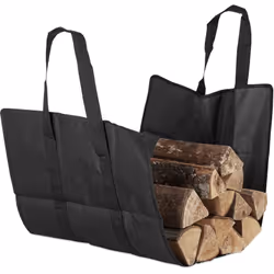 Avec ce sac pratique vous transportez des bûches vers lacheminée. Le sac ouvert peut être rempli des deux côtés; il convient  ...