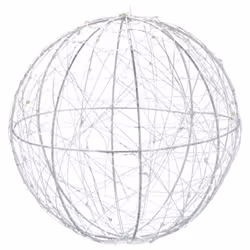 La boule décorative à éclairage LED blanc chaleureux crée une atmosphère agréable et accueillante. Que vous l'accrochiez à la ...