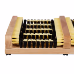 Relaxdays 10024081 brosse à chaussures Noir, Bois, Jaune - Vue supplémentaire 6