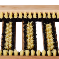 Relaxdays 10024081 brosse à chaussures Noir, Bois, Jaune - Vue supplémentaire 7