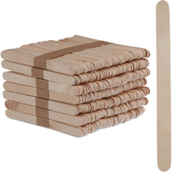 Relaxdays - Bâton de glace, en bois, 500 pièces, bâtonnets, bricoler, diy, déco, h x l : 11,5 x 1 cm, nature