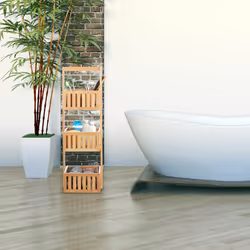 Relaxdays 10024213 étagère murale de salle de bain