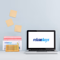 Relaxdays - Rangement papiers bureau, Range-documents, Porte-lettres, 2 Compartiments courrier perforés, Format A5, nature