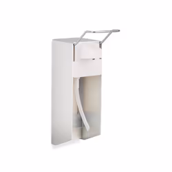 Relaxdays Distributeur de Savon Mural 500 ml, porte-savon rechargeable, produit désinfectant, blanc - Vue supplémentaire 5