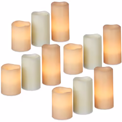 Ne vous faites plus de souci si vous devez sortir ou si vous vous endormez à côté de ces bougies à LED. Ces bougies électriqu ...