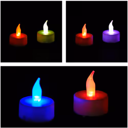 N’oubliez pas la décoration adéquate pour une ambiance de fête agréable. Ces bougies LED à couleur changeante en lot de 24 vo ...