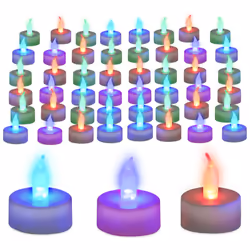 N’oubliez pas la décoration adéquate pour une ambiance de fête agréable. Ces bougies LED à couleur changeante en lot de 48 vo ...