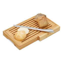 Relaxdays 4052025246129 planche à découper pour cuisine Rectangulaire Bambou Naturel