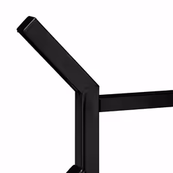 Porte-serviettes sur pied, Support pour serviettes de bain 2 barres fer aspect bois, 88 x 40 x 20 cm, noir - Relaxdays - Vue supplémentaire 6