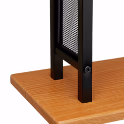 Porte-serviettes sur pied, Support pour serviettes de bain 2 barres fer aspect bois, 88 x 40 x 20 cm, noir - Relaxdays - Vue supplémentaire 7