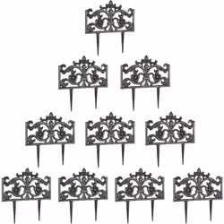 Cette bordure de jardin composée de 10 éléments est très décorative et vous permet de délimiter vos massif de fleurs, potager ...