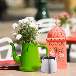 Relaxdays 10024998 cendrier Rond Acier inoxydable