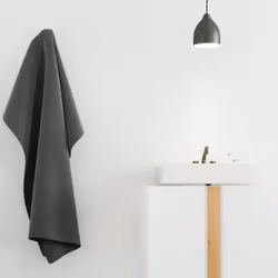 Relaxdays Meuble Dessous de Lavabo, Bambou, Meuble Sous Vasque, Evier salle de bains, HxLxP 61 x 60 x 30cm, blanc/nature