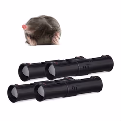Piège à taupe lot de 4 tunnel piège vivant défense animale lutte anti taupe piège tube plastique 2 ouvertures noir