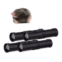 Piège à taupe lot de 4 tunnel piège vivant défense animale lutte anti taupe piège tube plastique 2 ouvertures noir