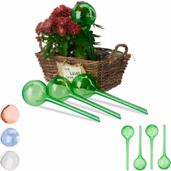 Personne n’aime retrouver ses plantes mortes en rentrant des vacances. Ce lot de 8 globes d’arrosage vous aide à maintenir vo ...