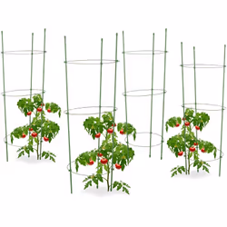 Vous souhaitez faire pousser des tomates sur votre balcon ou dans votre jardin mais vous manquez de place? Ce set de cages à ...