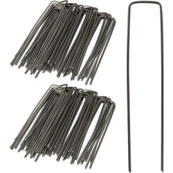 Relaxdays - Lot de 100 Piquets de fixation, sardines pour tente, piquet ancrage sol jardin, 3 mm 15 cm long acier, argenté
