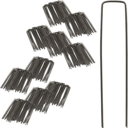 Relaxdays - Lot de 500 Piquets de fixation, sardines pour tente, piquet ancrage sol jardin, 3 mm 15 cm long acier, argenté