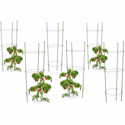 Vous souhaitez faire pousser des tomates sur votre balcon ou dans votre jardin mais vous manquez de place? Ce set de 6 cages ...