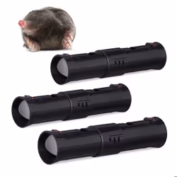 Piège à taupe lot de 3 tunnel piège vivant défense animale lutte anti taupe piège tube plastique 2 ouvertures noir