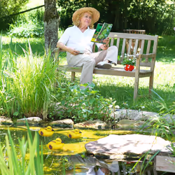 Relaxdays canard en plastique, canetons, nageant, résistant aux intempéries, figure décorative, mare, jardin, jaune-noir