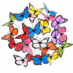 Qui n’aimepas les papillons ? Comme on ne les trouve malheureusement pas si souvent dansle jardin, les piquets en lot pratiqu ...