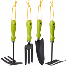 Avec ce jeu d’outils vousavez tout ce qu’il faut pour les petits travaux de jardinage. Pour déplanter..Pour un râtelage préci ...