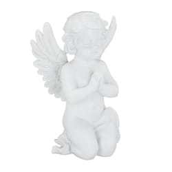 Relaxdays 10025665 Statut de jardin religieuse Polyrésine Blanc 1 pièce(s)