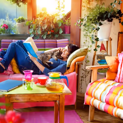 Relaxdays Nain de jardin "Welcome", résistant aux intempéries, pierre artificielle, jardin, porte de maison, coloré - Vue supplémentaire 4