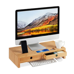 Relaxdays 10025701 support d'écran plat pour bureau Bambou