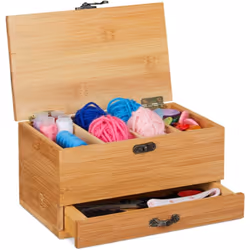Description générale La petite caisse de couture en bambou est idéale pour organiser vos ustensiles de couture essentiels. Av ...