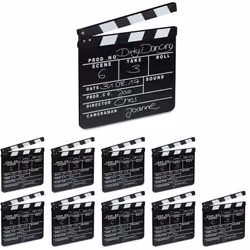 Ce clapet de cinéma dans le style Hollywood en lot de 10 sera un objet indispensable pendant votre prochaine soirée film entr ...
