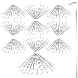 Relaxdays - Piquets de fixation sol, Sardines, Lot de 200, acier galvanisé, Tente de Camping, 22 cm, Résistantes, argenté