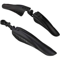 Relaxdays - Lot garde-boue, protection avant et arrière, roues avec 24-28 pouces, pour différentes tiges de selle, noir