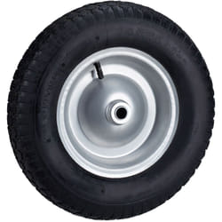 Relaxdays - Roue de brouette caoutchouc 200 kg, roue de rechange, caoutchouc essieu 4.80 4.00-8, noir
