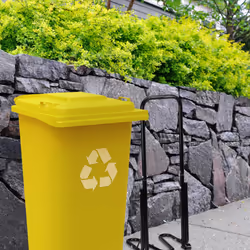 Relaxdays Compacteur déchets, pour poubelle, écraseur ordures ménagères, non recyclables, plastique, manuel, acier, noir