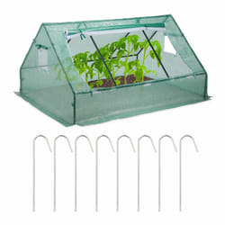 Serre de jardin Serre de balcon Bâche Housse Tente Semis plantes tomates 110x180x150cm - Relaxdays