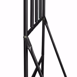 Etagère à fleurs avec treillis, jardin, balcon, terrasse, Acier, Support à plantes, 200 x 70 x 40 cm, noir - Relaxdays - Vue supplémentaire 7
