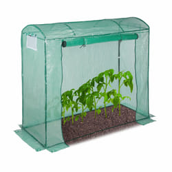 Serre de jardin tomates 170x80x200 serre tomates bâche uv housse vert porte enroulable, vert - Relaxdays