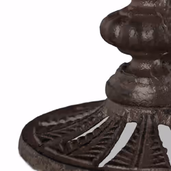 Abreuvoirs en fonte Sur pied, Décoration de jardin, Mangeoire coquillage pour oiseaux sauvages brun - Relaxdays - Vue supplémentaire 6