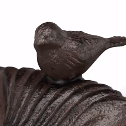 Abreuvoirs en fonte Sur pied, Décoration de jardin, Mangeoire coquillage pour oiseaux sauvages brun - Relaxdays - Vue supplémentaire 7