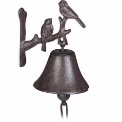 La clochette pour porte en fonte assortie des beaux oiseaux embellit les porches, terrasses et jardins. A côté de la porte et ...