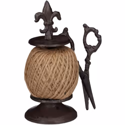 Ce distributeur de ficelle en fonte façon antiquité impressionne par son style décoratif vintage, mais il s’agit aussi d’un o ...