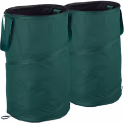 Ce set de 2 sacs pour déchets de jardin est fait en tissu polyester Oxford et un intérieur imperméable, ainsi vous pouvez rap ...
